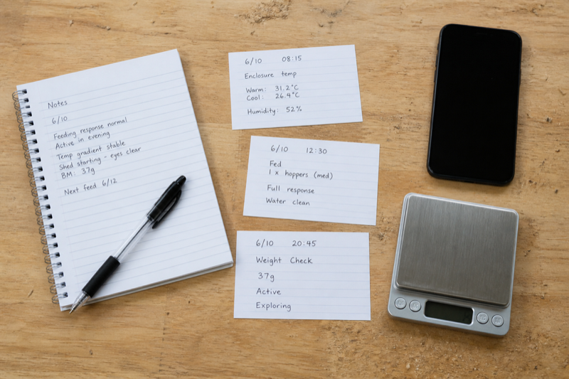 Test notes and evidence used for a reptile app feature comparison