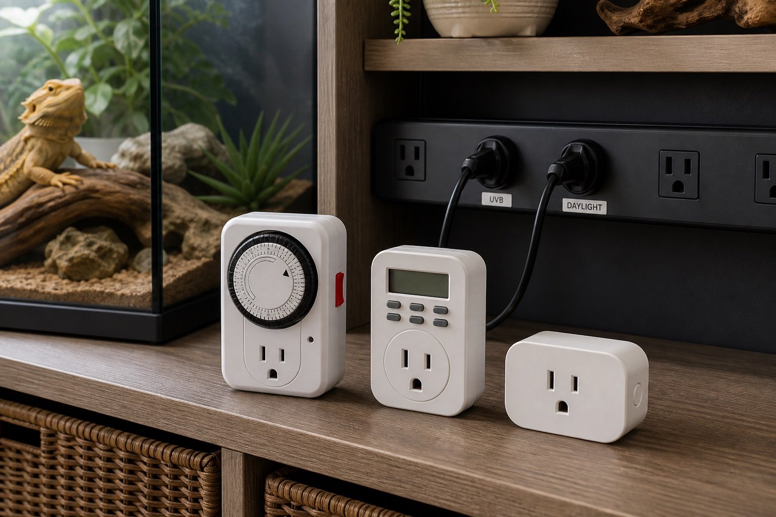 Best reptile light timers: simple controls that keep the day consistent