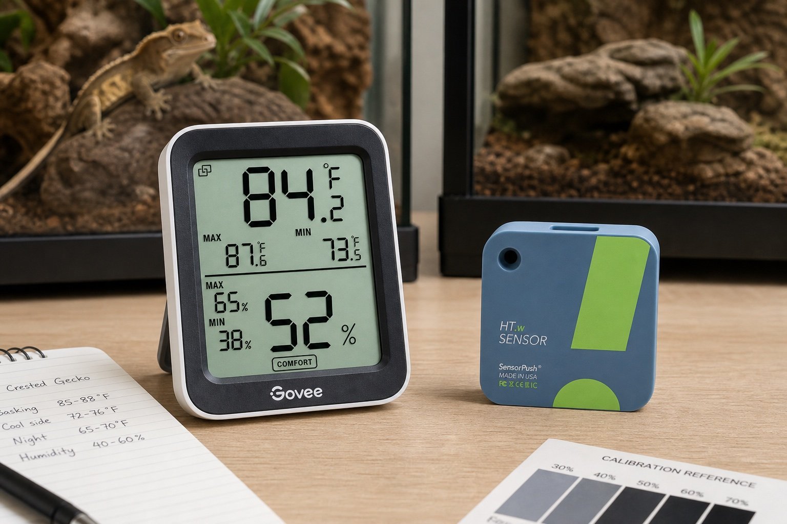 Govee vs SensorPush for reptile enclosures: logs, alerts and real cost