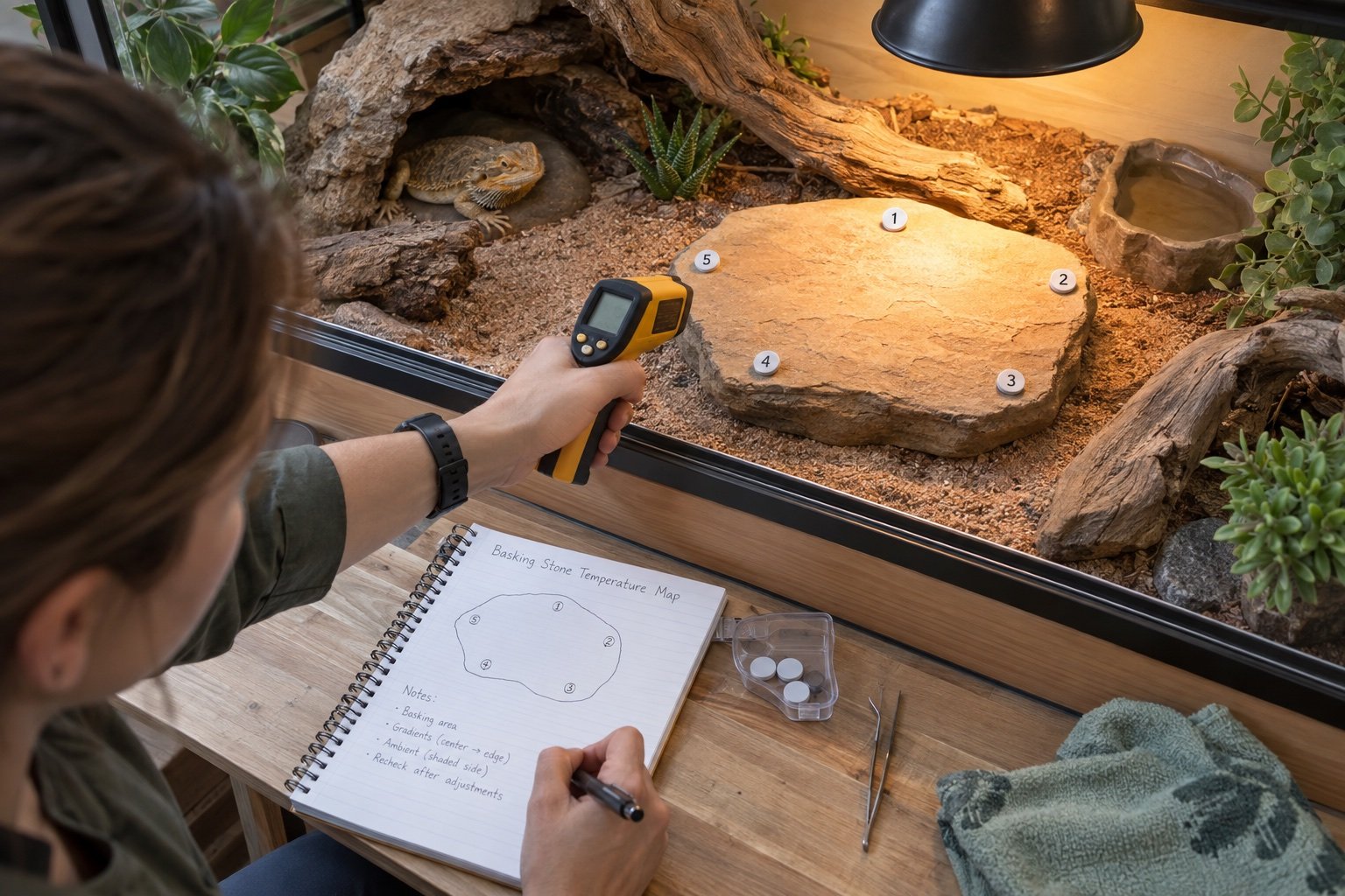 How to measure basking temperature without fooling yourself