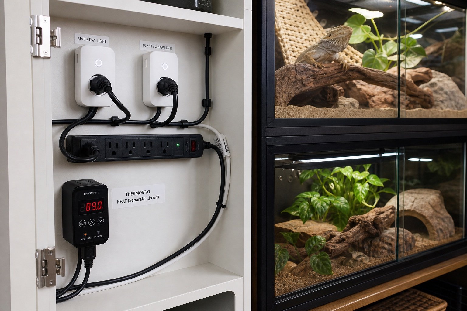 Smart plugs for reptile enclosures: safe uses, limits and failure tests