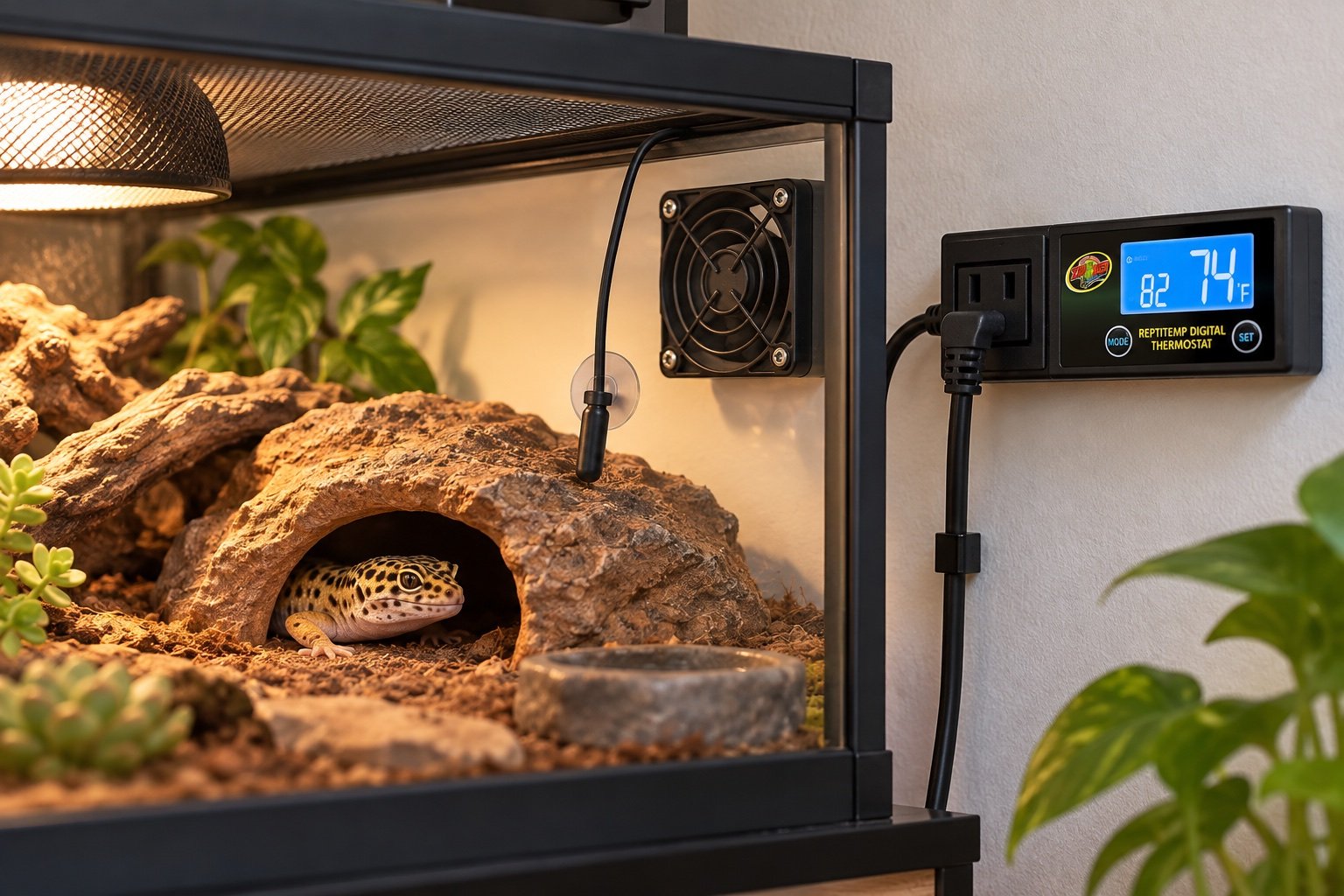 Zoo Med ReptiTemp Digital Thermostat review: simple heat and cool control